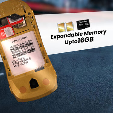 Car Flip Phone with Dual Screen & Dual SIM + Free Wireless Bluetooth Earpods with Charging Case & Inbuilt Powerbank (CSM10)