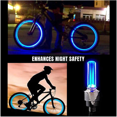 Bike Tyre Motion Reflector Light Pack of 4 Pcs.